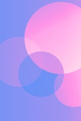 soft pastel overlay of translucent circles in shades of pink and blue