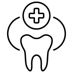 Dental Care Outline Icon