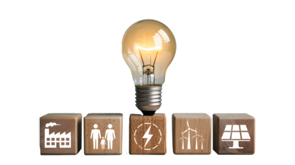 Sustainably powering our future with green energy solutions from family homes to factories through innovation,solar, and wind power for generations