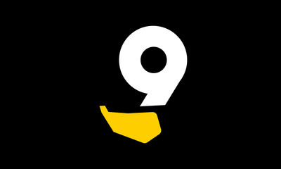 Excavation Logo Number Yellow Modern Simple Creative
