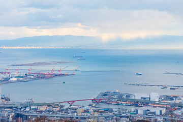 日本の風景・冬　兵庫県神戸市　掬星台からの眺望