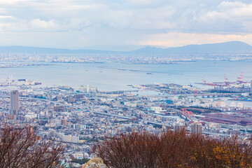 日本の風景・冬　兵庫県神戸市　掬星台からの眺望