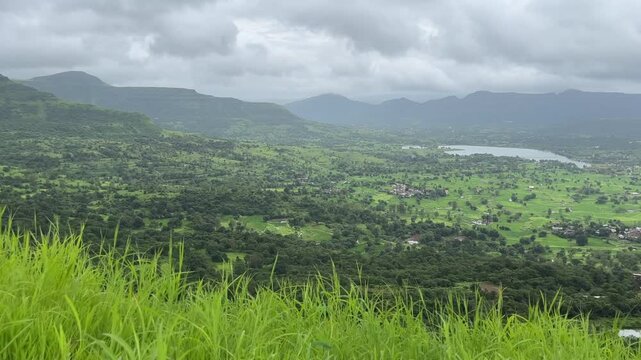 mountain landscape with clouds