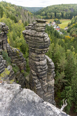 Die Herkuless&auml;ulen im Rosenthal der S&auml;chsischen Schweiz