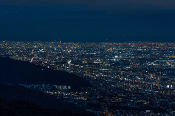 日本三大夜景　兵庫県神戸市　掬星台からの眺望