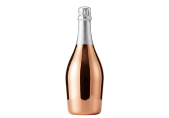 Isolated bottle of sparkling wine ready to celebrate a special occasion or a good day