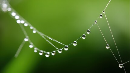 radial. Dew drops in a circular pattern along delicate spider web threads. wildlife magazines, conservation campaigns, designed for wildlife conservation campaigns, supports conservation.