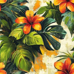 Seamless pattern of hand-drawn stylized trees in muted brown and green tones, minimalist nature design for eco-friendly packaging and textiles.