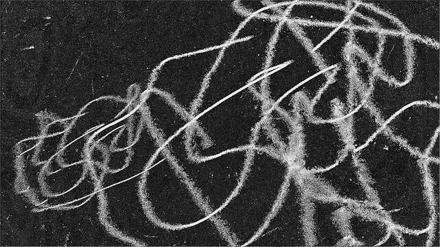 Abstract Motion Graphic Element Black and White Scribble Texture