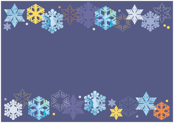 雪の結晶の背景