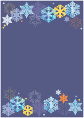 雪の結晶の背景