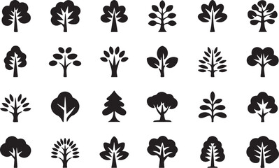 Tree icon set