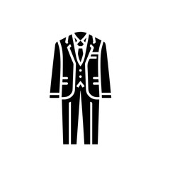 Stylish Formal Pant Coat Vector Illustration