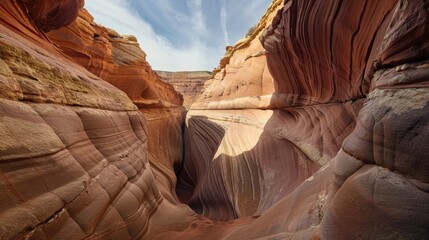 Stunning Blurred Sandstone Rocks of the Canyon