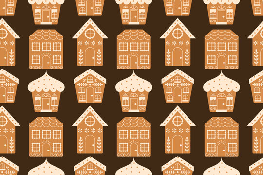 Ginger Bread Houses Endless Background.