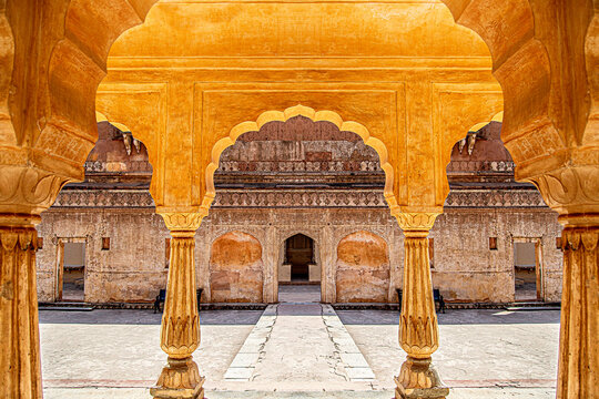 Amer Fort in Amer, Rajasthan, India