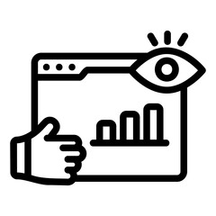 impression raye Line Icon