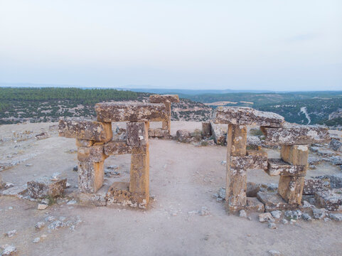Aerial view of the ancient city of Blaundus