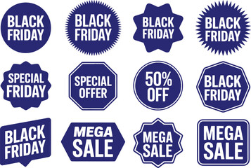 Obraz premium Black friday mega sale special offer discount promotion shopping friday sale