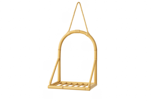 Rattan hanging swing chair bohemian decor element