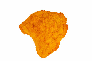 Wiener Schnitzel vor weißem Hintergrund