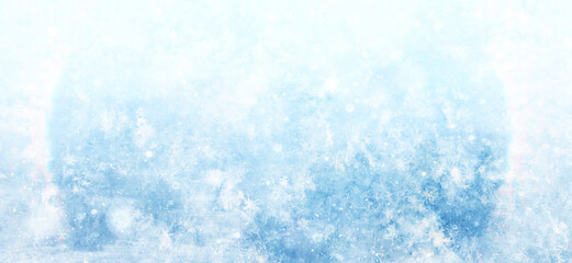 Winter park, abstract background, snow, blurred trees, festive backdrop