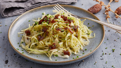 White Cabbage Salad with Mustard Dressing