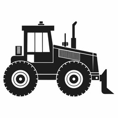 tractor isolated on white background