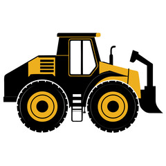 tractor isolated on white