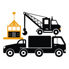 construction crane truck