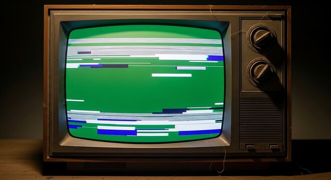 Vintage Television Static - A Retro Glitch Aesthetic.