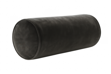 Gray velvet bolster pillow soft home decor accent