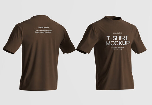 Front and Back Shirt Mockup
