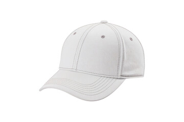 Blank white baseball cap for customization, design mockups, branding and fashion