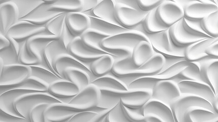 Modern Abstract White Plaster Relief Wall Texture Surface Background