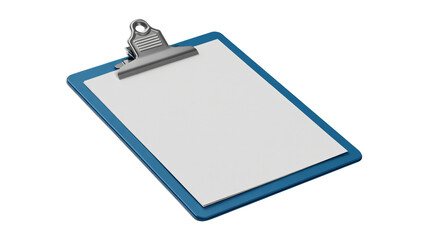 Organized clipboard with blank white paper ready for notes or creative ideas