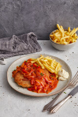 Cutlet with Pepper Sauce