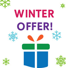 Winter offer banner card