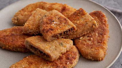 Potato cutlet filled with Lentils
