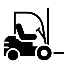 Forklift Icon Vector | Industrial Truck Symbol | Warehouse Equipment Illustration