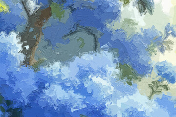 Various oil paintings, flowers, tulips, roses, peonies, Paisley landscapes, forests, lakes