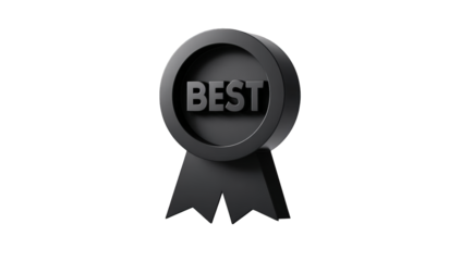 Award ribbon with the word "BEST" displayed