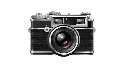 Fototapeta premium Vintage camera, front view