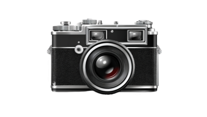 Vintage camera, front view