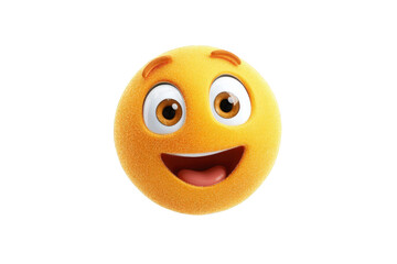Animated, happy yellow face