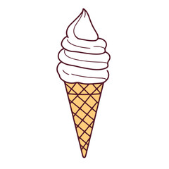 A simple ice cream cone