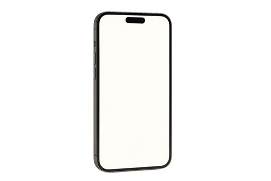 Modern smartphone with blank white screen isolated on black background digital device mobile technology communication concept internet gadget innovation touchscreen modern object design