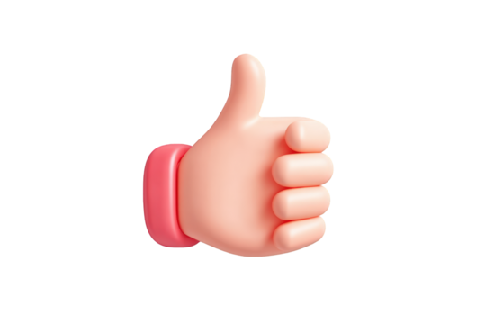 3D Thumbs-up gesture