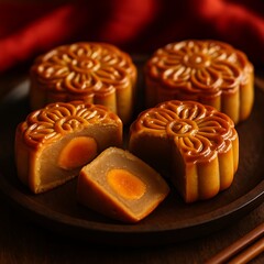 chinese mooncake traditional mid autumn festival dessert