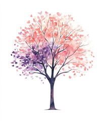 Obraz premium tree with pink flowers